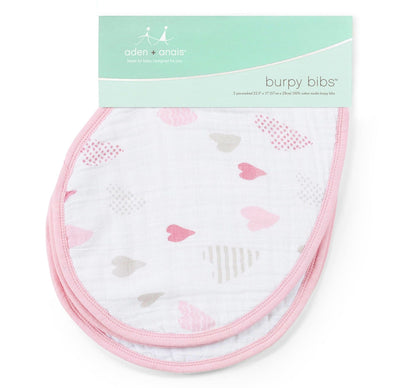 Classic Muslin Burpy Bibs Heartbreaker 2Pack