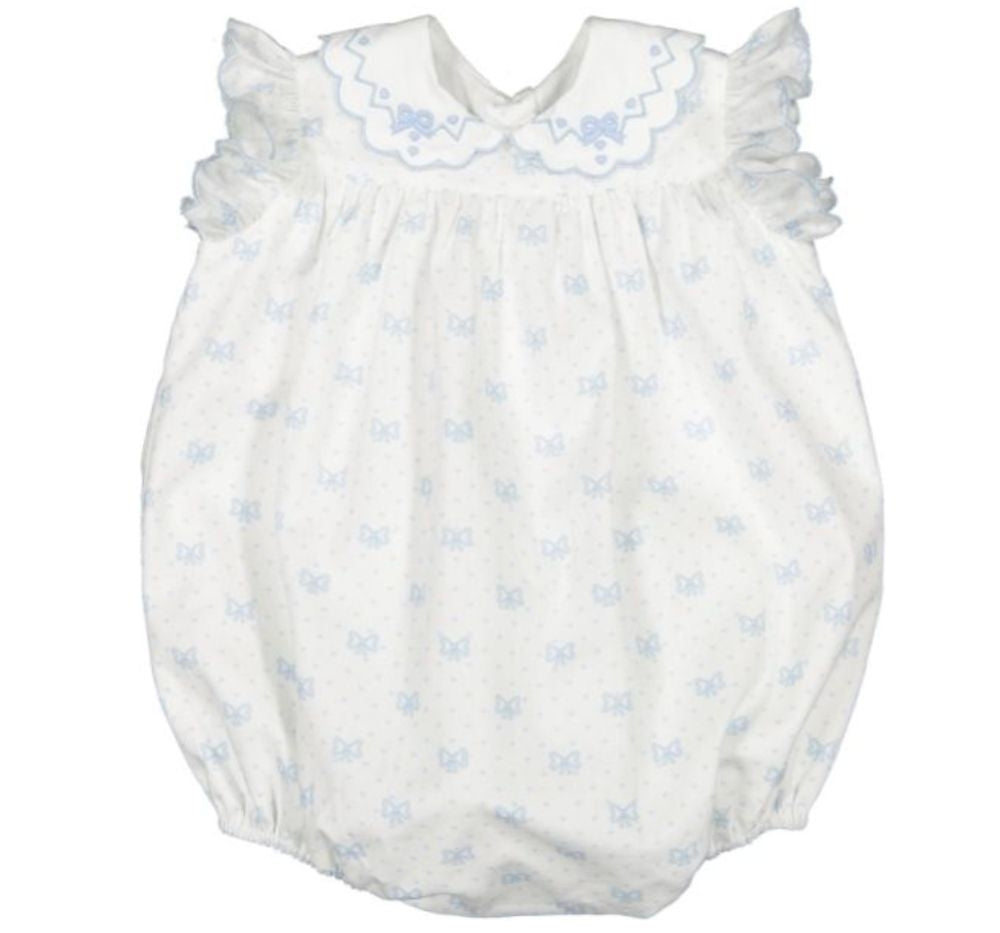 Blue Bows Romper