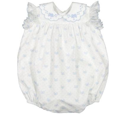 Blue Bows Romper