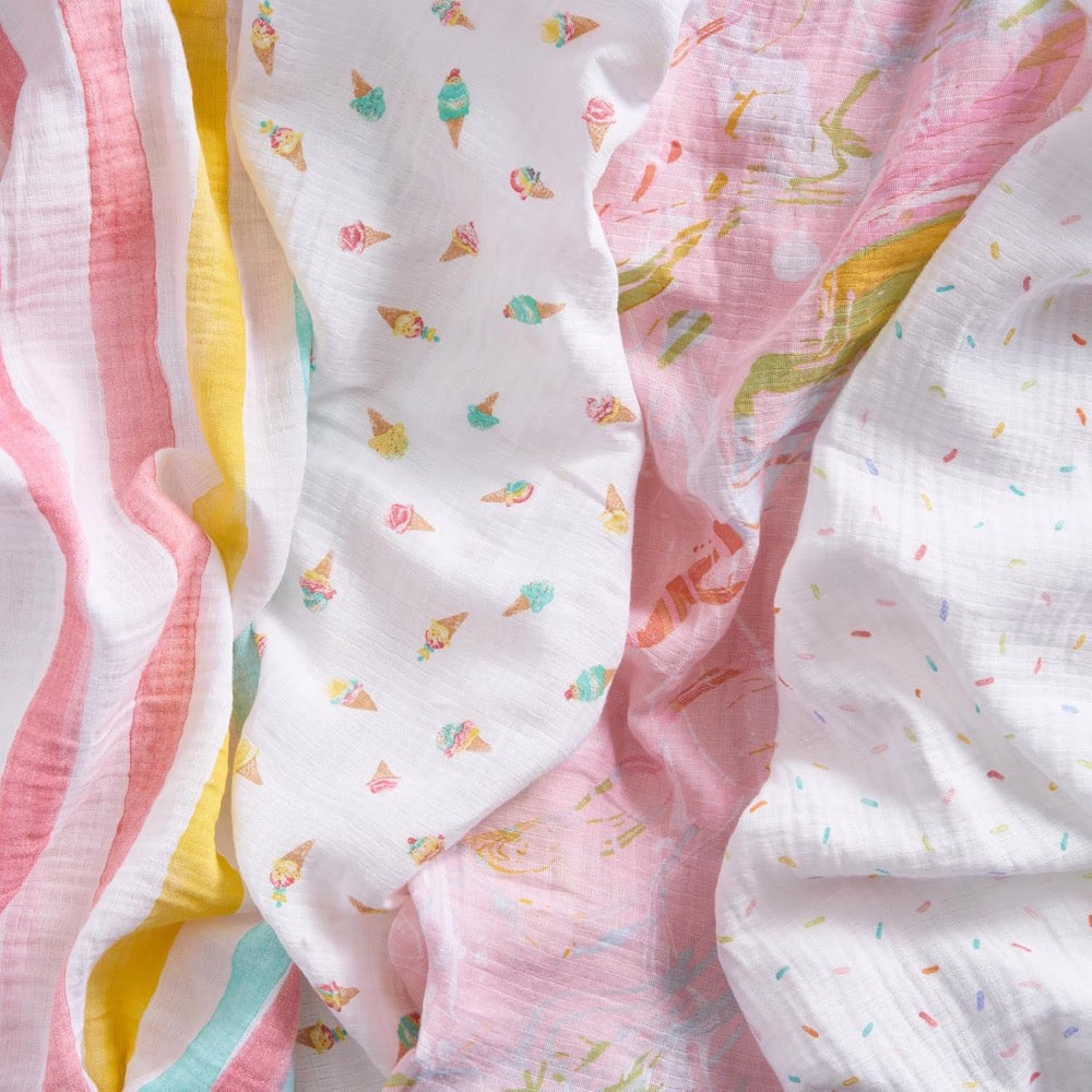 Ice Cream Dreams 4-pack Swaddles Box