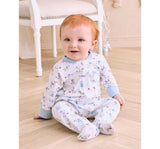 Puppy Patch-Footie w/ Zip PRT Multi