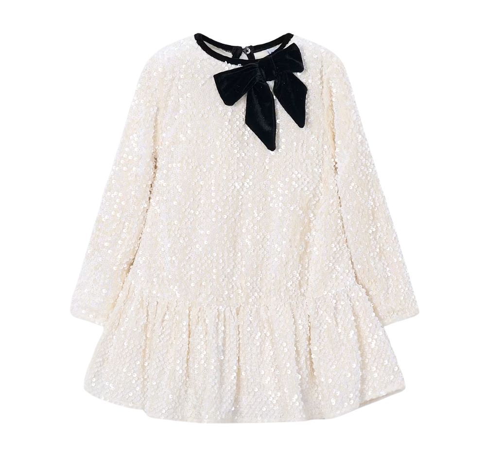 Vestido Terciopelo Lentejuelas Soja