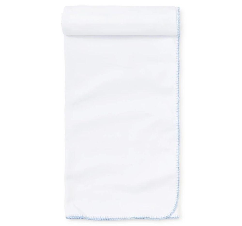 Premier Basics Blanket White/Lt Blue