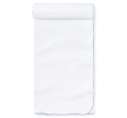 Premier Basics Blanket White/Lt Blue