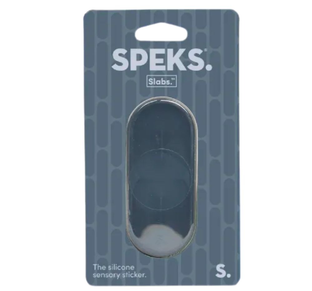 Slabs Silicone Sensory Sticker Static Charcoal