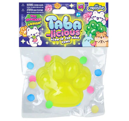 Taba-licious Glow in the Dark Paws Yellow