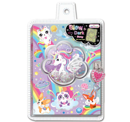 Diary With Lock & Keys Glow In The Dark