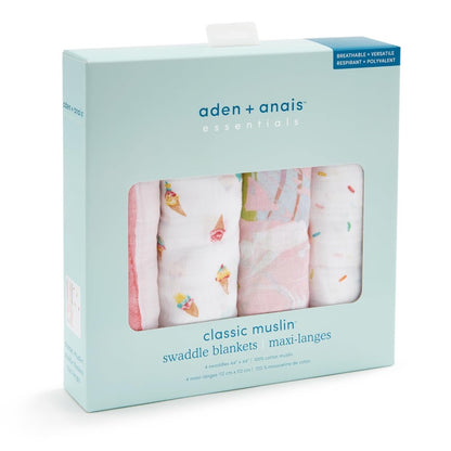 Ice Cream Dreams 4-pack Swaddles Box