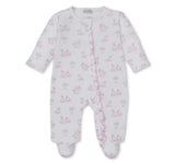 Springtime Bunn-Footie w/ Zip PRT Pink