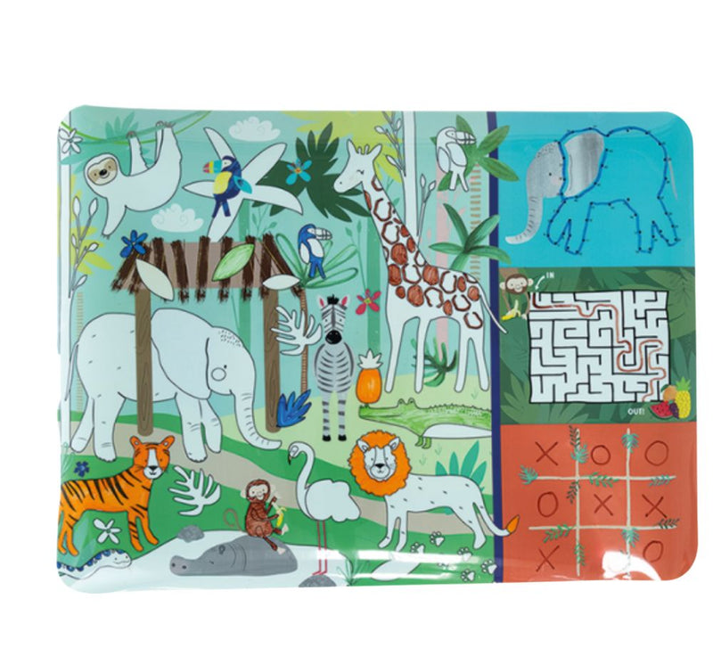 Colouring Fun & Games Mat Jungle