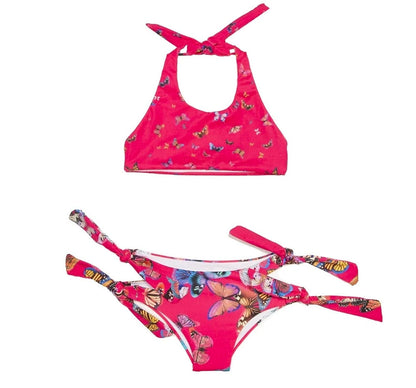 Fly Away Pink Swimsuit Butterflies