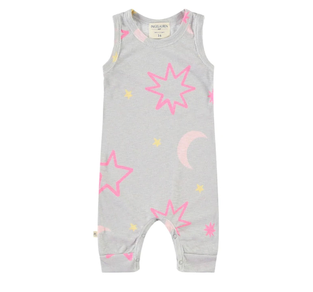 Romper gris/rosa de estrellas -Paige Lauren