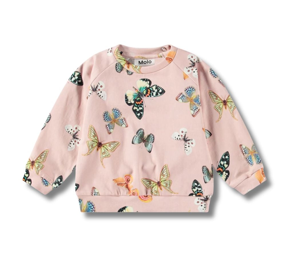 Sweatshirt & Softpants Blush Papillions Butterflies