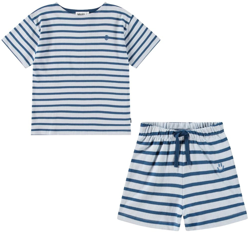 T-Shirt & Shorts Lagoa Stripe