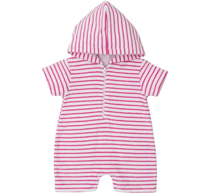 Terry Romper Sea Life Fun Fuchsia