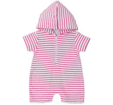 Terry Romper Sea Life Fun Fuchsia