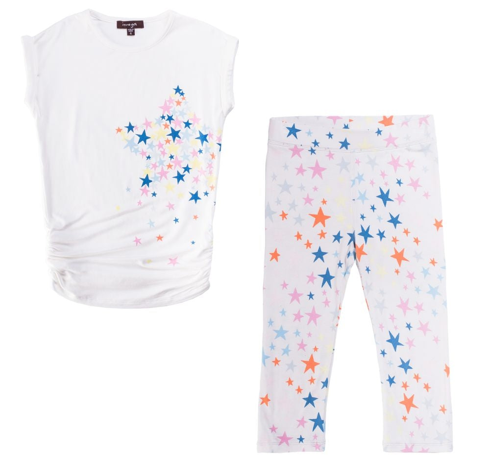 Blusa Y Leggings Estrellas Multi
