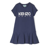 Vestido Azul Logo Kenzo