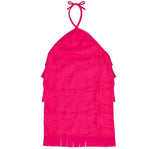 Vestido Flecos Rosa