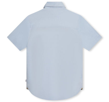 Camisa Manga Corta Azul