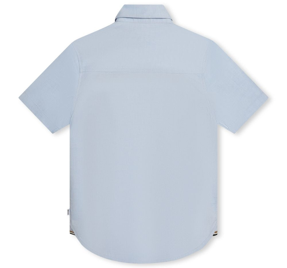 Camisa Manga Corta Azul