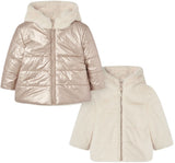 Girl Ls Puffer Beige