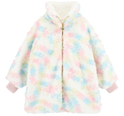 Oscar Fur Pastel Jacket Snowdrop
