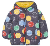 Smile Face Jacket Grey