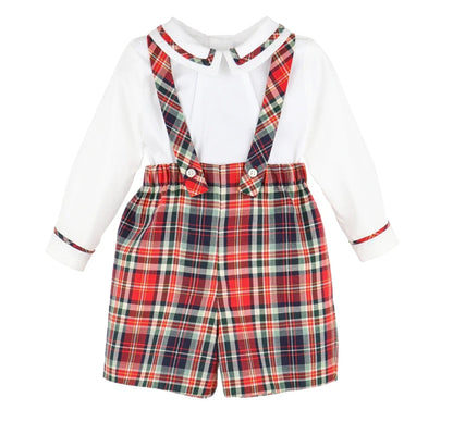 Kevin Suspender Set White