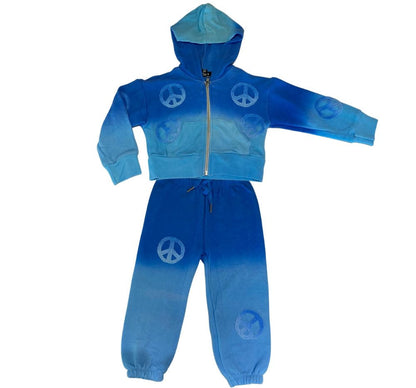 Jacket & Pant Turquoise Ombre