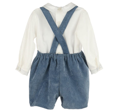 Majestic Cord Boy Set Navy