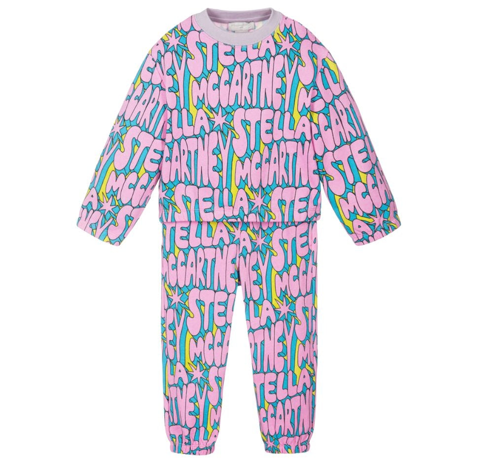 Cosmic Stella Lettering Tracksuit Pink Multi
