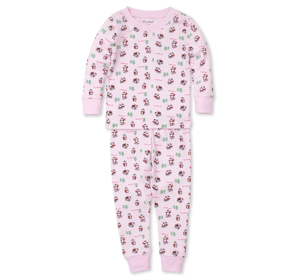 Pajama Set Slippery Slopes Multi Pink