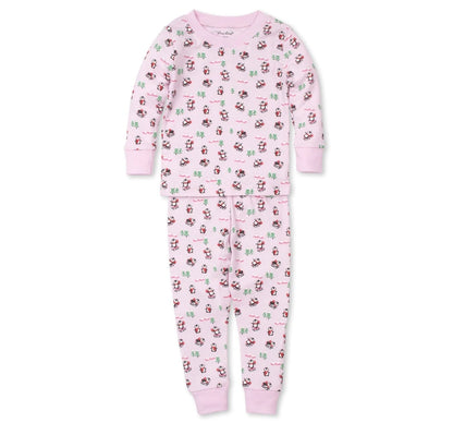 Pajama Set Slippery Slopes Multi Pink