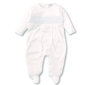 Footie W/ Hand SMK White/Lt Blue