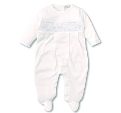 Footie W/ Hand SMK White/Lt Blue