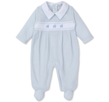 Mameluco Terciopelo  Classic Treasures Light Blue