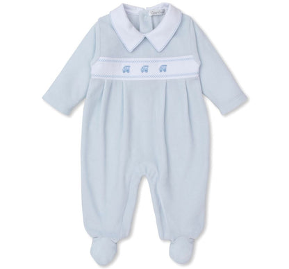 Mameluco Terciopelo  Classic Treasures Light Blue