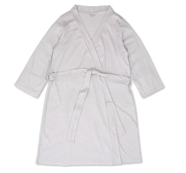 Bata para dormir gris con rayas para adulto -Kissy Kissy