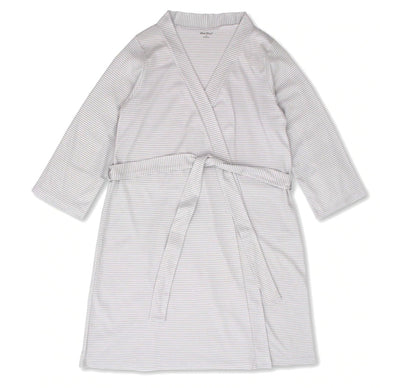 Bata para dormir gris con rayas para adulto -Kissy Kissy