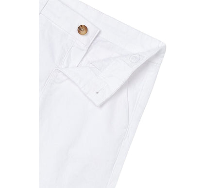Bermuda Chino Sarga Bàsico Blanco