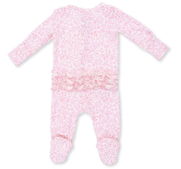 Baby Woodland 2 Way Ruffle Back Zipper Footie