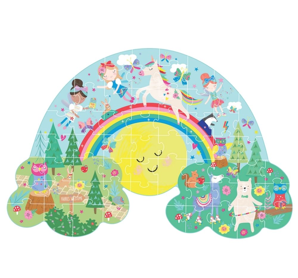 60 PC Shaped Puzzle Rainbow