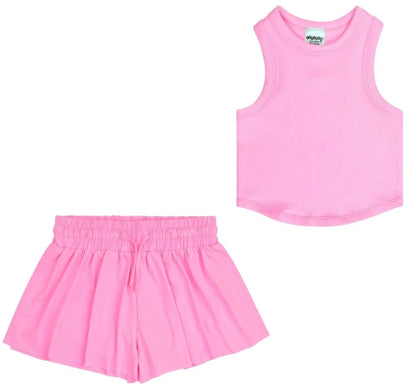 Rose Ribbet Tank Top & Butterfly Shorts