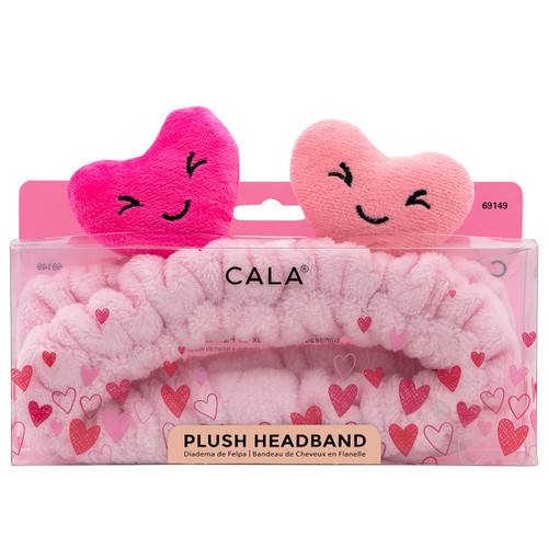 Plush Headband Pink Heart
