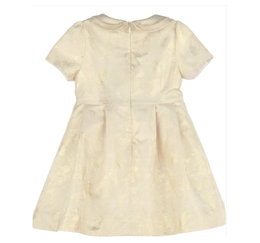 Golden Flowers Dress Gold
