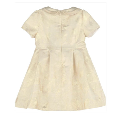 Golden Flowers Dress Gold