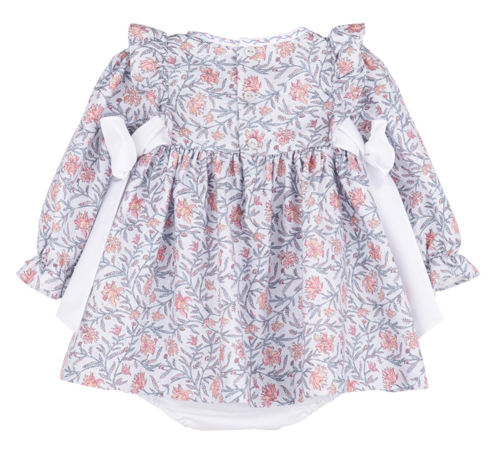 Miller Tate Ruffle Dress Blue