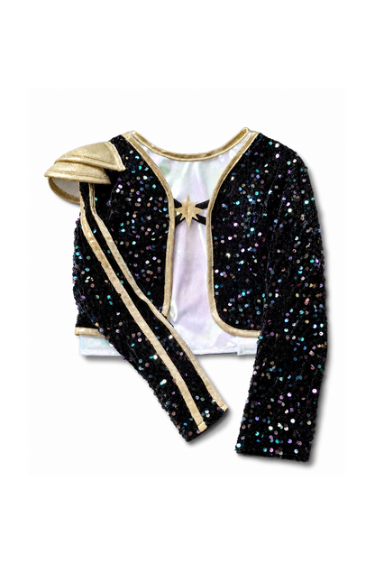 Rock Star Warrior Set with Jacket & Attached Shirt and Skirt