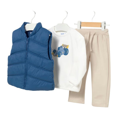 Conjunto Pantalon Pull-over Chaleco Indigo